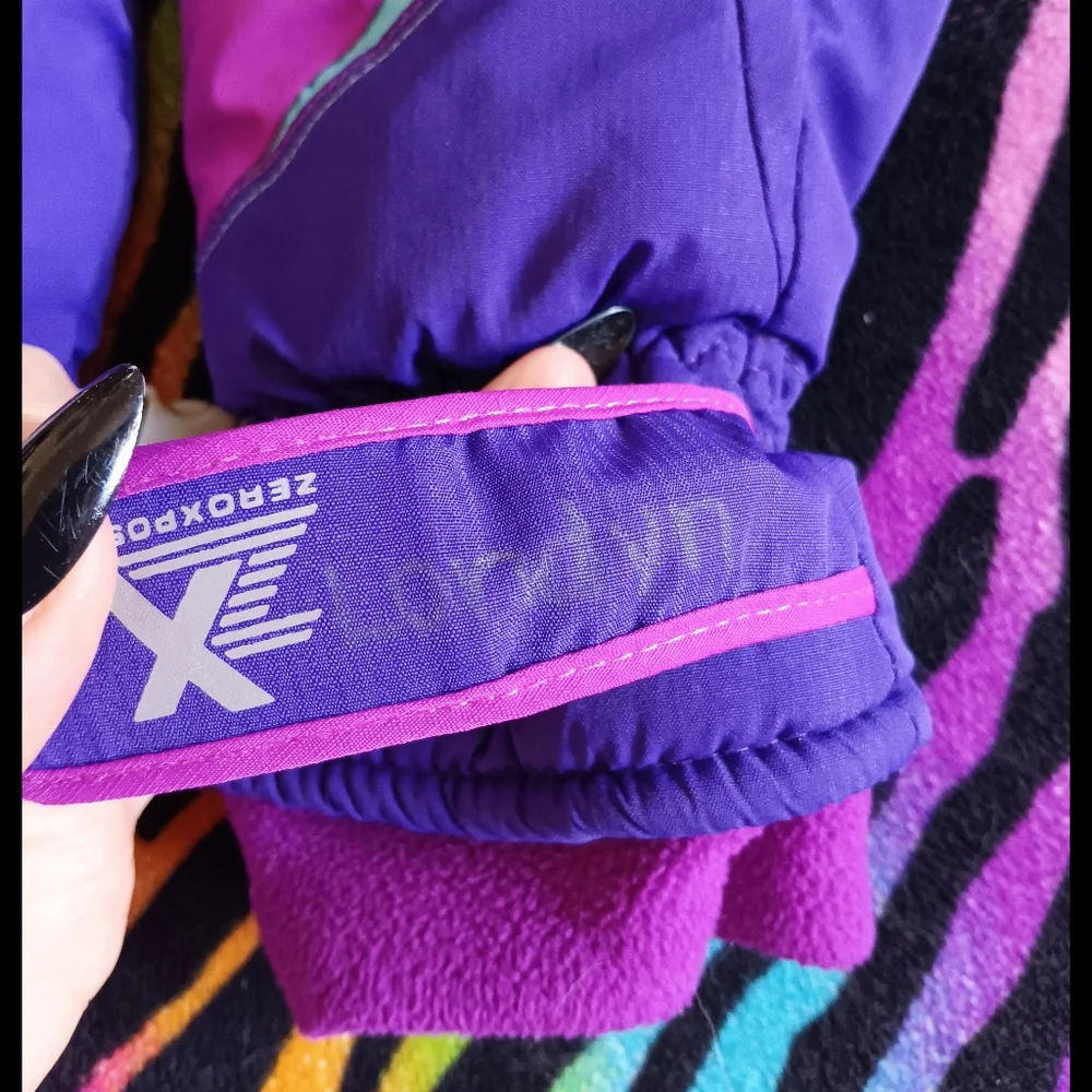 💜*4/$15* Girls ZeroXposur Winter Gloves Mittens Pink Purple M/L